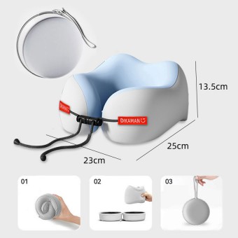 008 메모리폼 U자형 여행용 휴대용 차안 비행기 기차 목보호 수면 베개